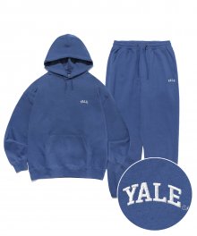 [ONEMILE WEAR] SMALL ARCH HOODIE+SWEAT PANTS VTG BLUE