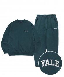 [ONEMILE WEAR] SMALL ARCH CREWNECK + PANTS PACKAGE GREEN