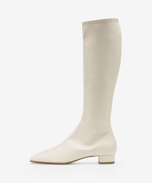 White store leather booties