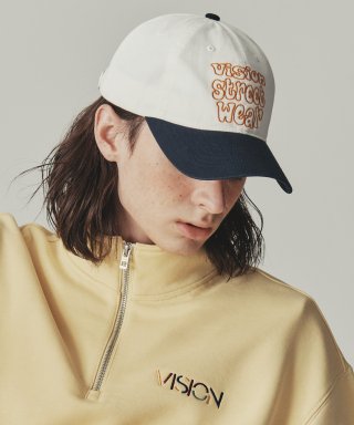 비전스트릿웨어(VISION STREETWEAR) VSW Colorblock Ball Cap Ivory 상품 이미지