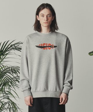 비전스트릿웨어(VISION STREETWEAR) VSW Scratch Crewneck Gray 상품 이미지