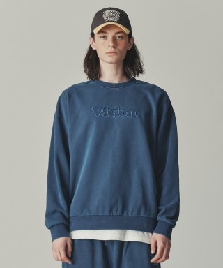 비전스트릿웨어(VISION STREETWEAR) VSW Line Crewneck Deep blue 상품 이미지