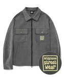 비전스트릿웨어(VISION STREETWEAR) VSW Washed 2PK Jacket Charcoal