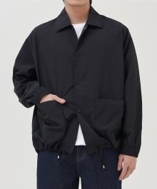 카라 윈드 자켓 (BLACK)