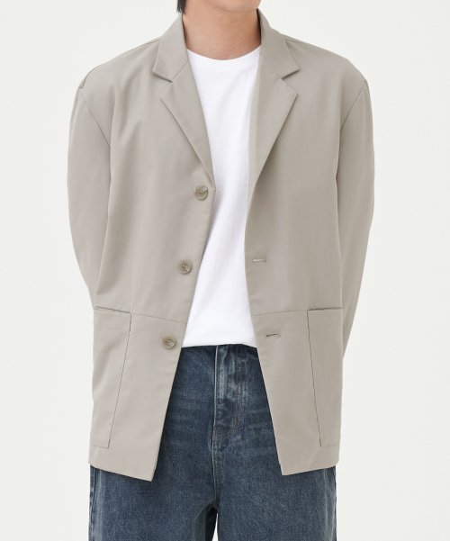토피(toffee) 오버사이즈 컴포트 블레이저 (BEIGE)