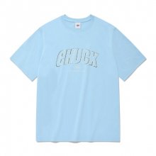 시그니처 라인 로고 티셔츠 (스카이 블루)