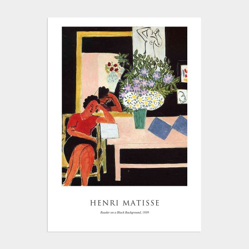 멜팅스튜디오(MELTING STUDIO) 앙리 마티스 액자 인테리어 포스터 / 59번 책 읽는 여인 - 후기 | 무신사