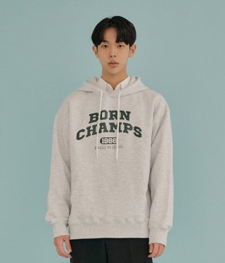 본챔스(BORN CHAMPS) BC 아치 로고 후드 B22ST01LG 상품 이미지