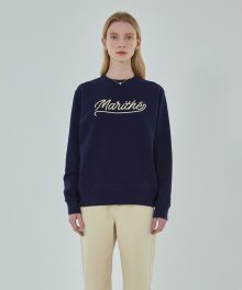 LETTERING SWEATSHIRT navy