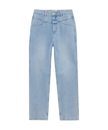 W X-POCKET TAPERED DENIM PANTS light blue