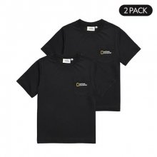 N215KPA910 키즈 2PACK 반팔 티셔츠 CARBON BLACK