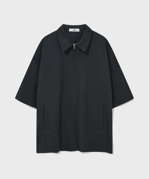 Минималистичный анорак с полуворотником Dark Teal