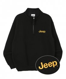 Half  Zip-Up Sweat BLACK  (JN5TSU822BK)