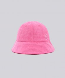 TERRY BUCKET HAT PINK