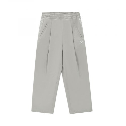 Серые брюки с волнистым логотипом (Grey)