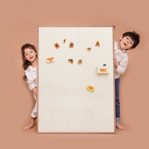 노리터보드(NORITERBOARD) 릴리 M-size 사각 유아 자석 칠판 화이트보드 아이보리/베이지 (2 frame) - 사이즈 & 후기 | 무신사
