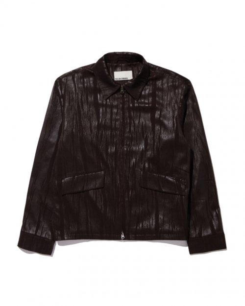비슬로우(BESLOW) LOOSE FIT SHORT ZIP-UP JACKET BROWN - 사이즈 