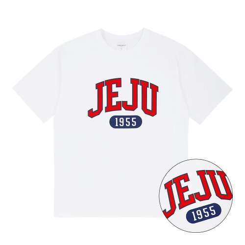 【 PROJECT】Classic JEJU 1955 T-Shirt Item ISLAND PROJECT Classic JEJU 1955 T-shirt - Navy | GVG