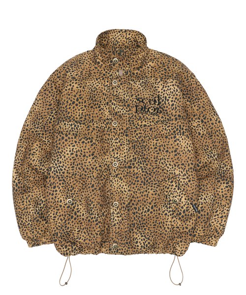 MUSINSA | SCULPTOR Contrast Stitch Work Jacket Leopard