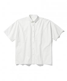하프 슬리브 옥스퍼드 셔츠 (WHITE)