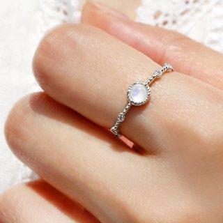 47베이지(47BAG) 925 Silver Aria Gemstone Ring