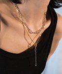 메리모티브(MERRYMOTIVE) [2way] Brilliant chain layered necklace