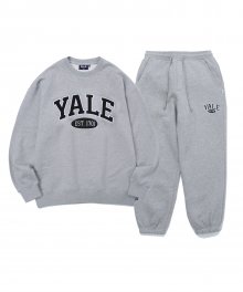 2 TONE ARCH CREWNECK + SWEAT PANTS PACKAGE GRAY