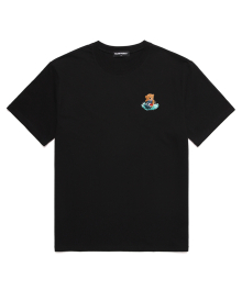 ZET SKI BEAR  오버핏 반팔 티셔츠 (VNDTS209) 블랙