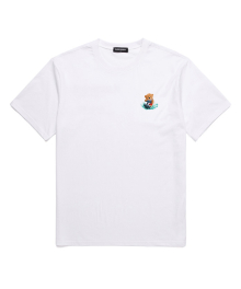 ZET SKI BEAR  오버핏 반팔 티셔츠 (VNDTS209) 화이트