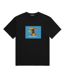 SURF ONLY  오버핏 반팔 티셔츠 (VNDTS212) 블랙