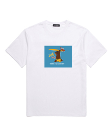 SURF ONLY 오버핏 반팔 티셔츠 (VNDTS212) 화이트