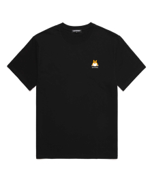 웰시코기 오버핏 반팔 티셔츠 (VNDTS213) 블랙