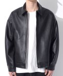 큐티에잇(QT8) BN Vegan Leather Single Jacket (Black)