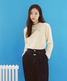 BORDER STRIPE LONG SLEEVE yellow