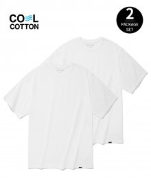 에센셜 레이어드 2-PACK 티셔츠 화이트