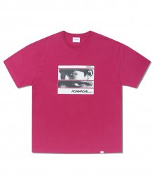 CARTOON T-SHIRT - BURGUNDY