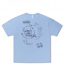 FREE DRAWING T-SHIRT - SKYBLUE