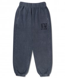 P.DYED EMBROIDERY SWEATPANTS - CHARCOAL