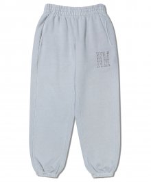 P.DYED EMBROIDERY SWEATPANTS - LIGHT GRAY