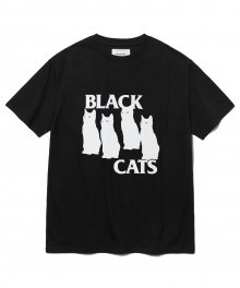 BLACK CAT TEE [BLACK]