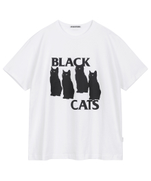 BLACK CAT TEE [WHITE]