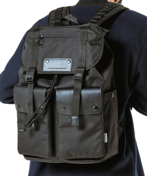 MUSINSA AGED GRAY Reprev Magnetic Backpack Black