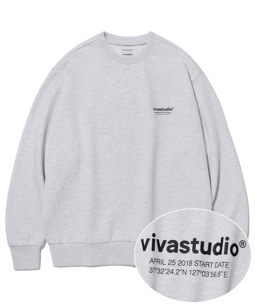 비바스튜디오(VIVASTUDIO) LOCATION CREWNECK [BLACK] - 사이즈 & 후기 | 무신사