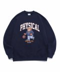 BEARS BASKETBALL DIET CREWNECK NAVY