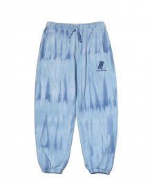 SYMBOL TIEDYE SWEAT PANTS BLUE