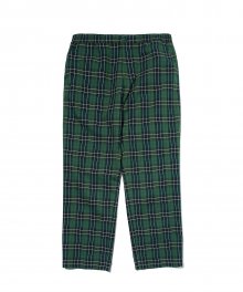 MULTI CHECK COTTON PANTS GREEN