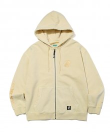 PIGMENT HOOD ZIPUP IVORY