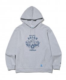 RELAX GRAPHIC HOODIE LIGHT GREY