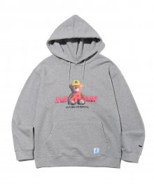 MARKM BEAR GRAPHIC HOODIE GRAY