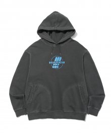 SYMBOL PIGMENT HOODIE DARK GREY